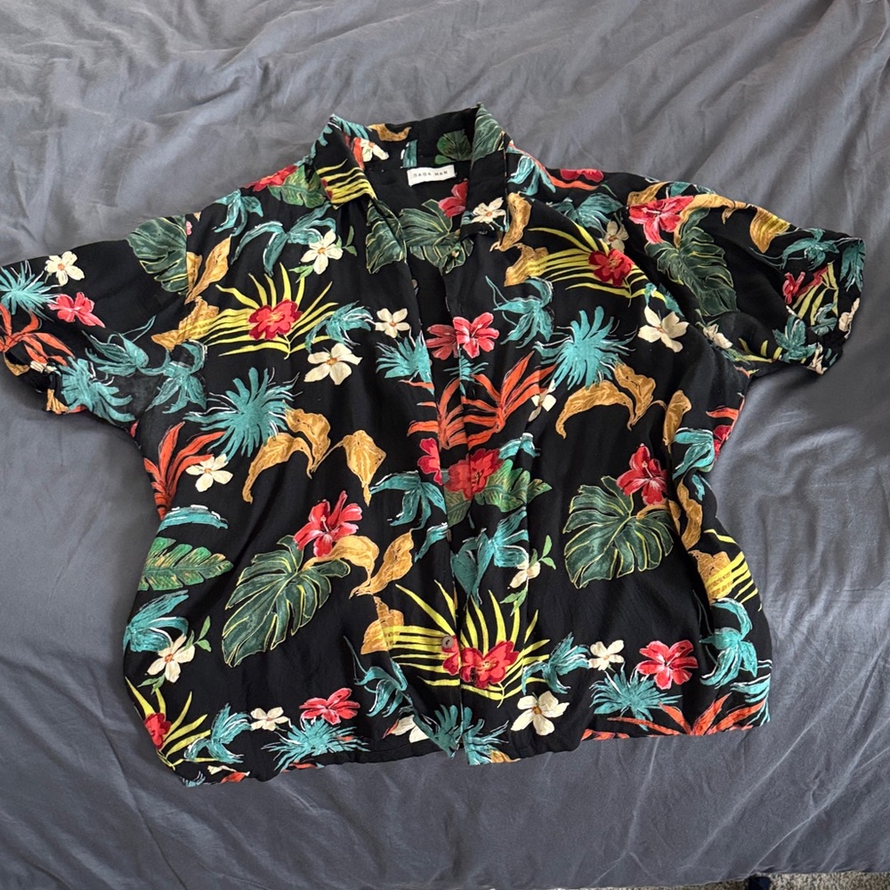 Vibrant Floral Men's Casual Shirt